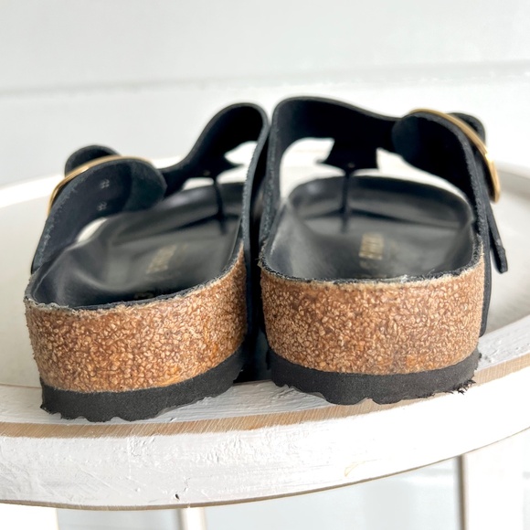 BIRKENSTOCK Gizeh Big Buckle High Shine in Black - 39/ 8- 8.5 - Picture 6 of 9